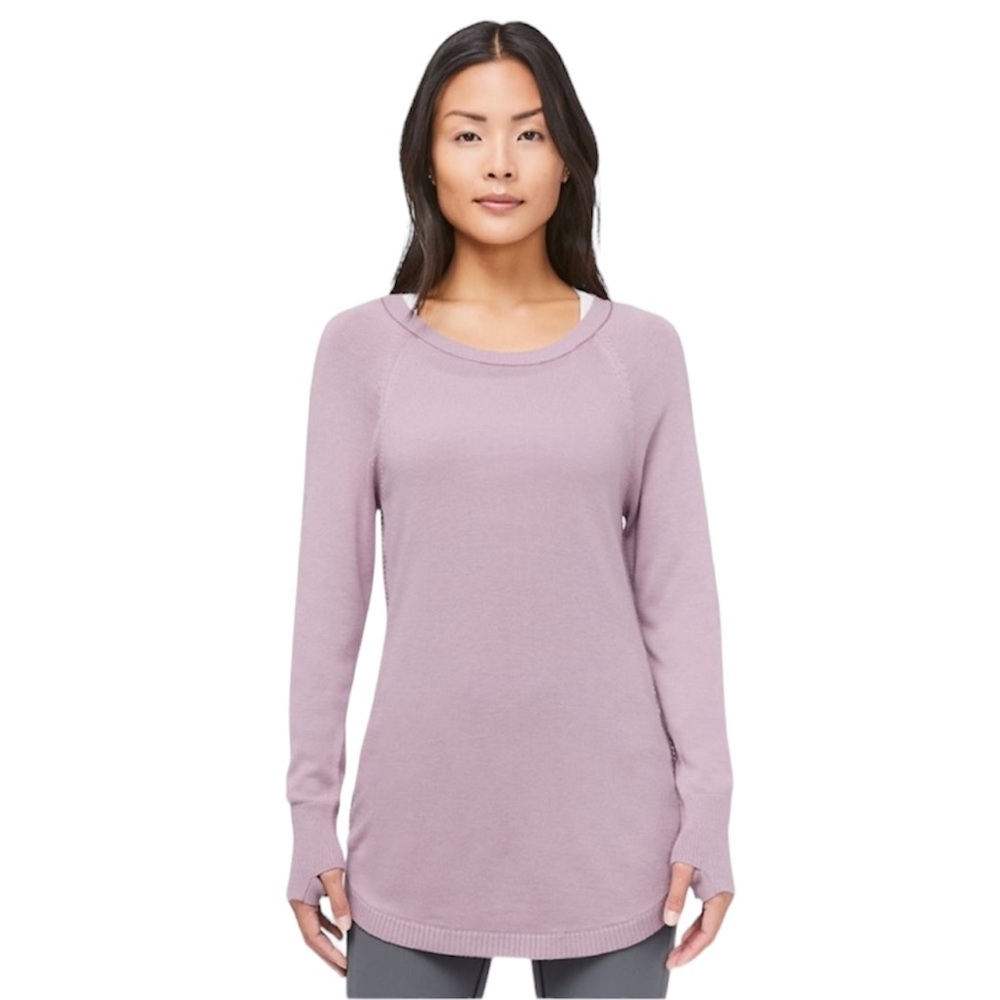 Lululemon Athletica Hello Aloe Pullover in lilac size 4 soft modal nylon…